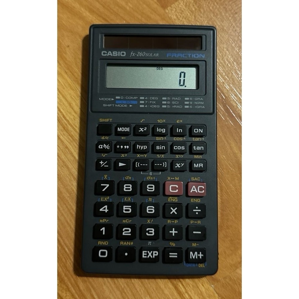 Casio FX-260 Solar fraction scientific‎ calculator